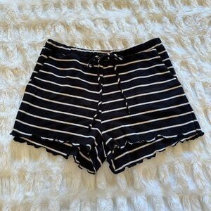 NWT Black Striped Lounge PJ Shorts